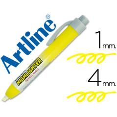 Rotulador artline clix fluorescente ek-63 amarillo punta biselada 4.00 mm PACK 12 UNIDADES