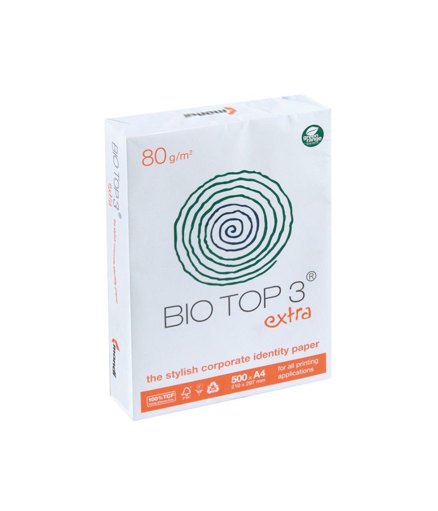 Papel fotocopiadora biotop 80g extra ecologico din-a4 paquete de 500 hojas - Imagen 5