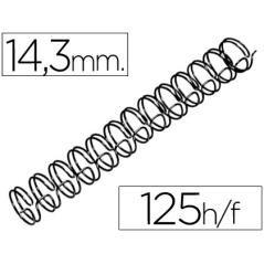 Espiral wire 3:1 14,3 mm n.9 negro capacidad 125 hojas caja de 100 unidades - Imagen 2