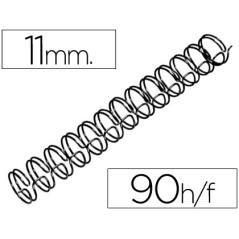Espiral wire 3:1 11 mm n.7 negro capacidad 90 hojas caja de 100 unidades - Imagen 2