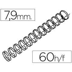 Espiral wire 3:1 7,9 mm n.5 negro capacidad 60 hojas caja de 100 unidades - Imagen 2