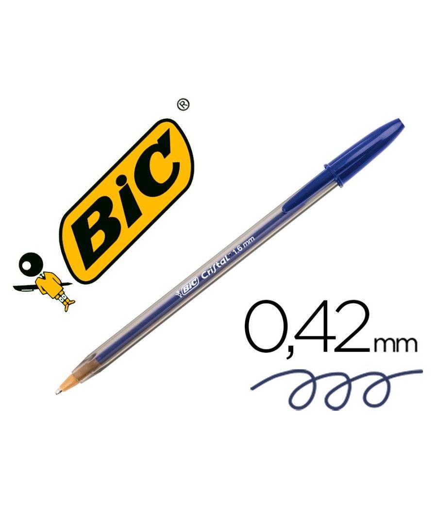 Bolígrafo bic cristal x-large tinta azul 1,6 mm PACK 50 UNIDADES - Imagen 6