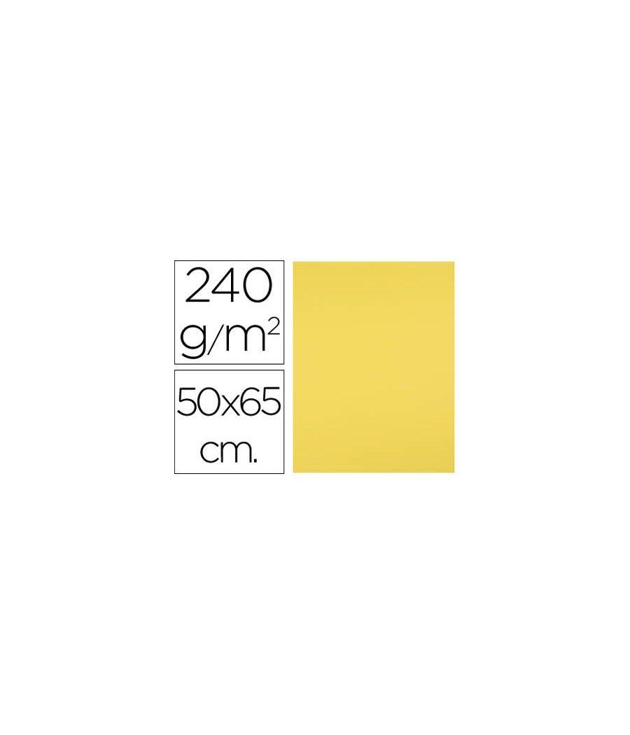 Cartulina liderpapel 50x65 cm 240g/m2 amarillo limon PACK 125 UNIDADES - Imagen 2