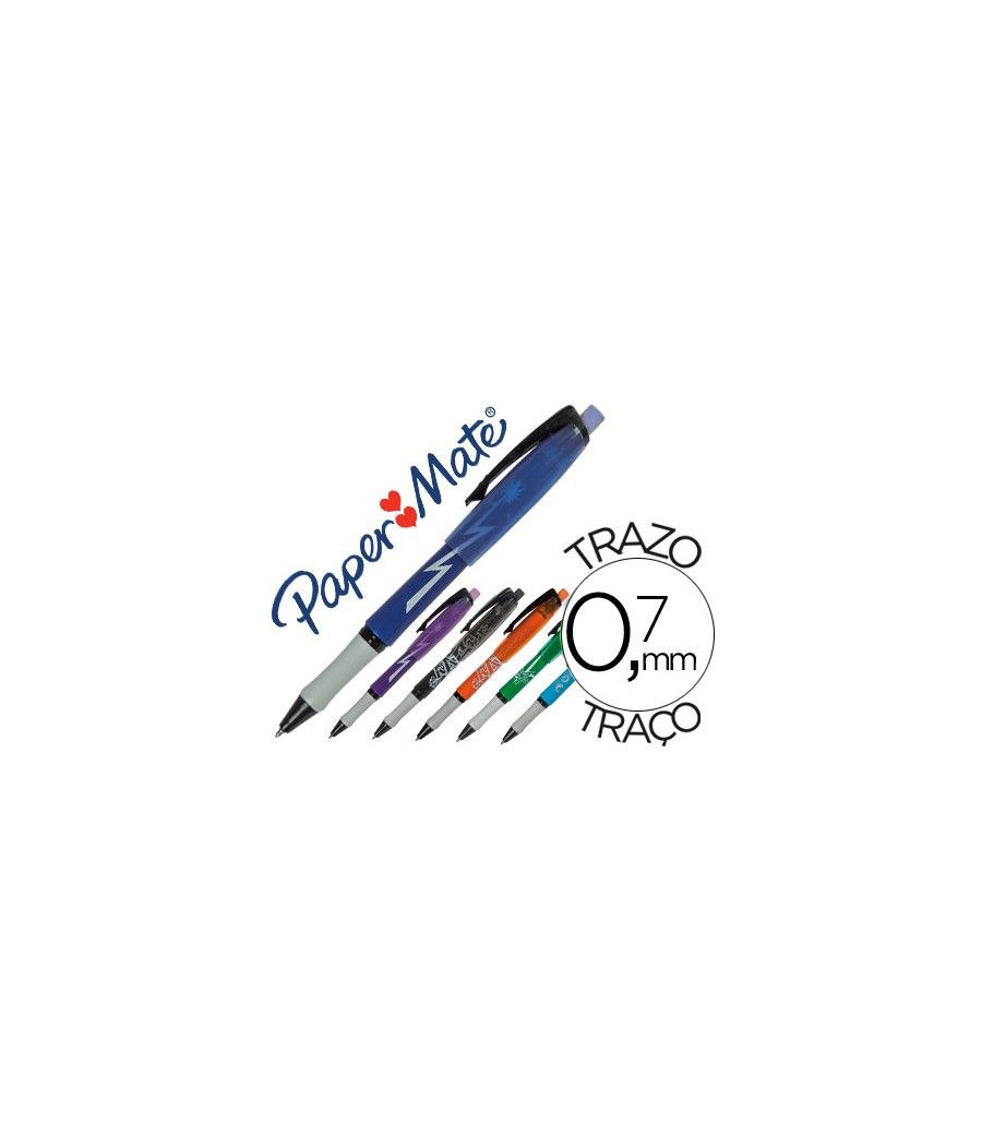 Bolígrafo replay max fantasía colores surtidos con goma de borrar PACK 12 UNIDADES - Imagen 2