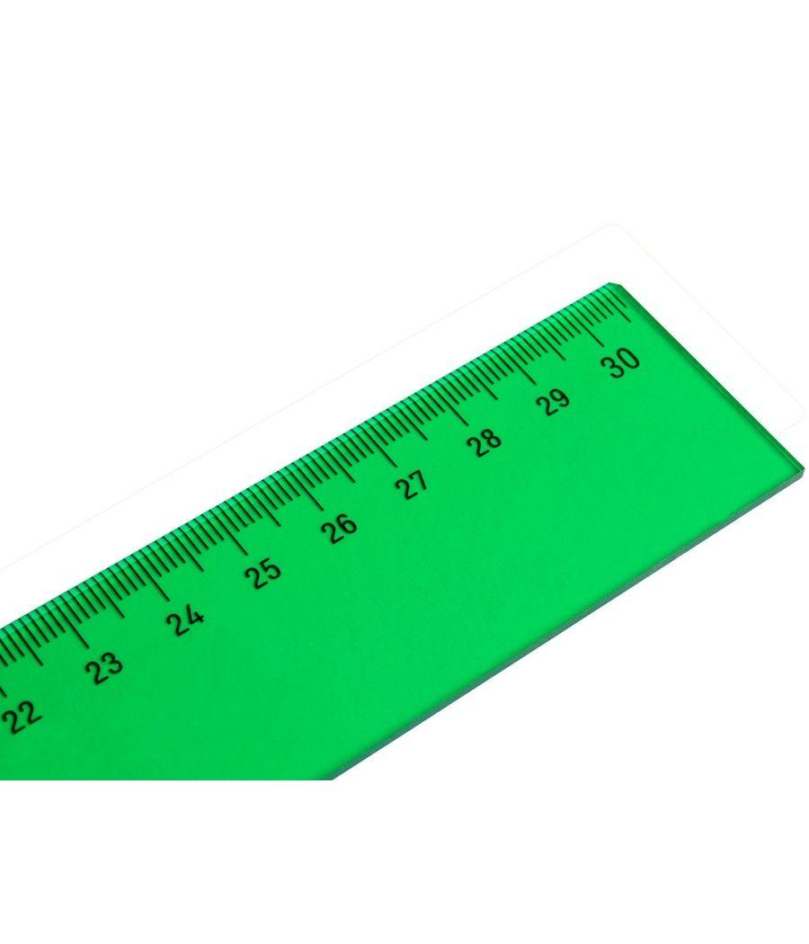 Regla liderpapel 30 cm acrilico verde - Imagen 5