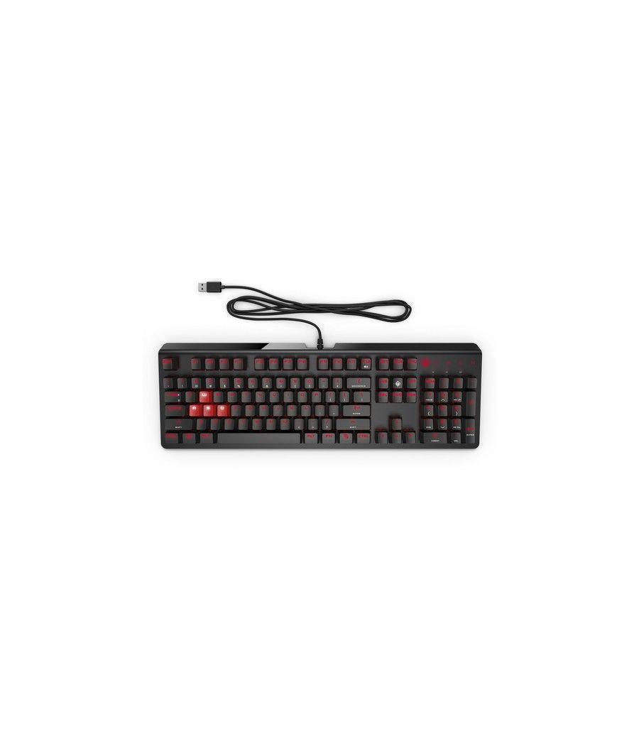 HP OMEN Encoder teclado USB QWERTY Internacional de EE.UU. Negro - Imagen 1