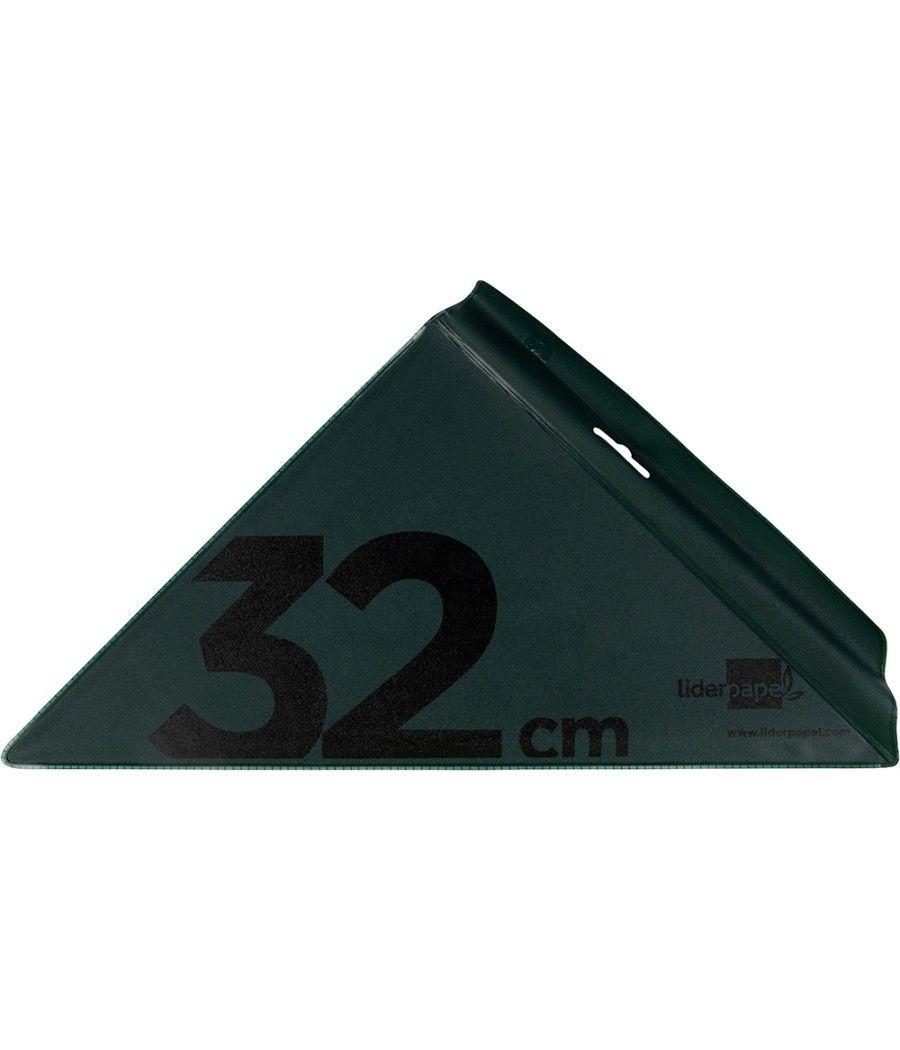 Escuadra liderpapel 32 cm acrilico verde PACK 10 UNIDADES - Imagen 4