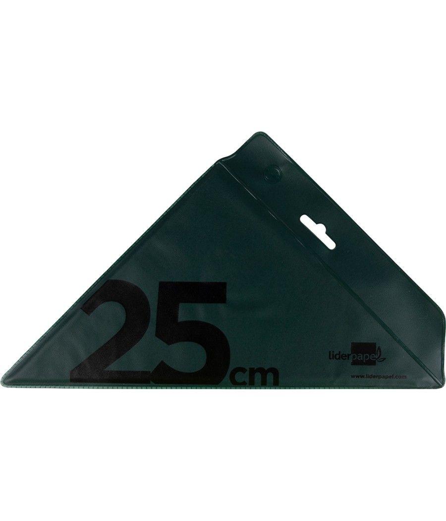 Escuadra liderpapel 25 cm acrilico verde PACK 10 UNIDADES - Imagen 4