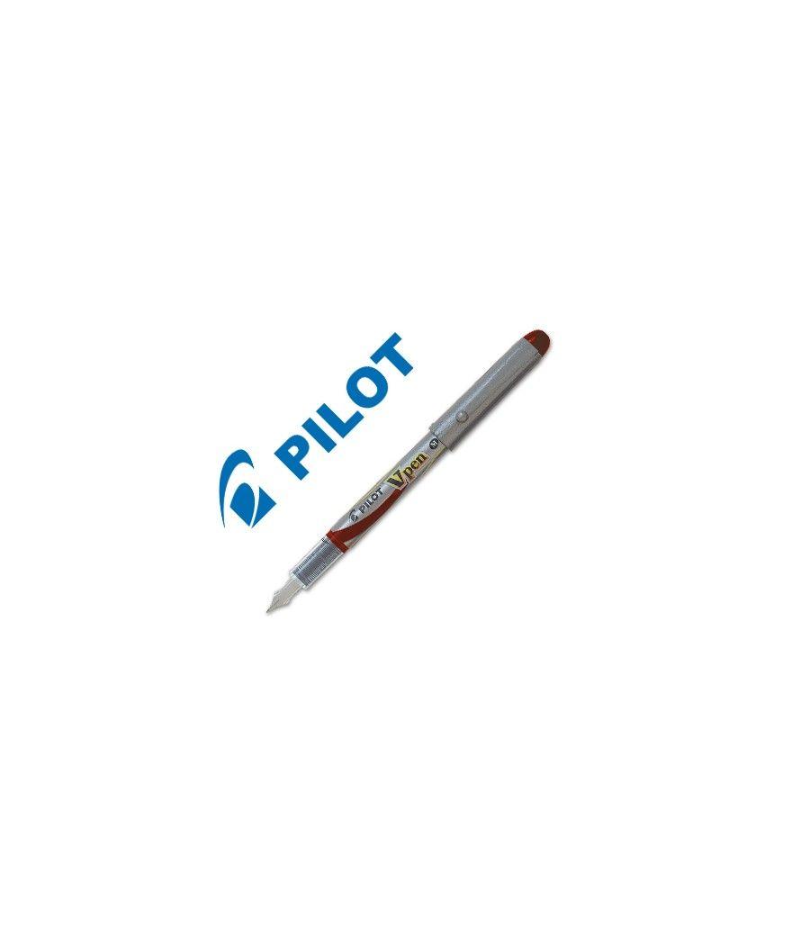 Pluma pilot v pen silver desechable rojo svp-4wr PACK 12 UNIDADES - Imagen 2