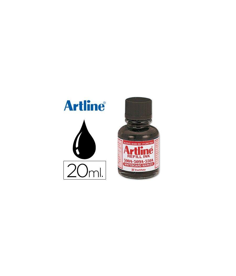 Tinta artline negro para rotulador pizarra blanca 500-a frasco de 20 ml - Imagen 2