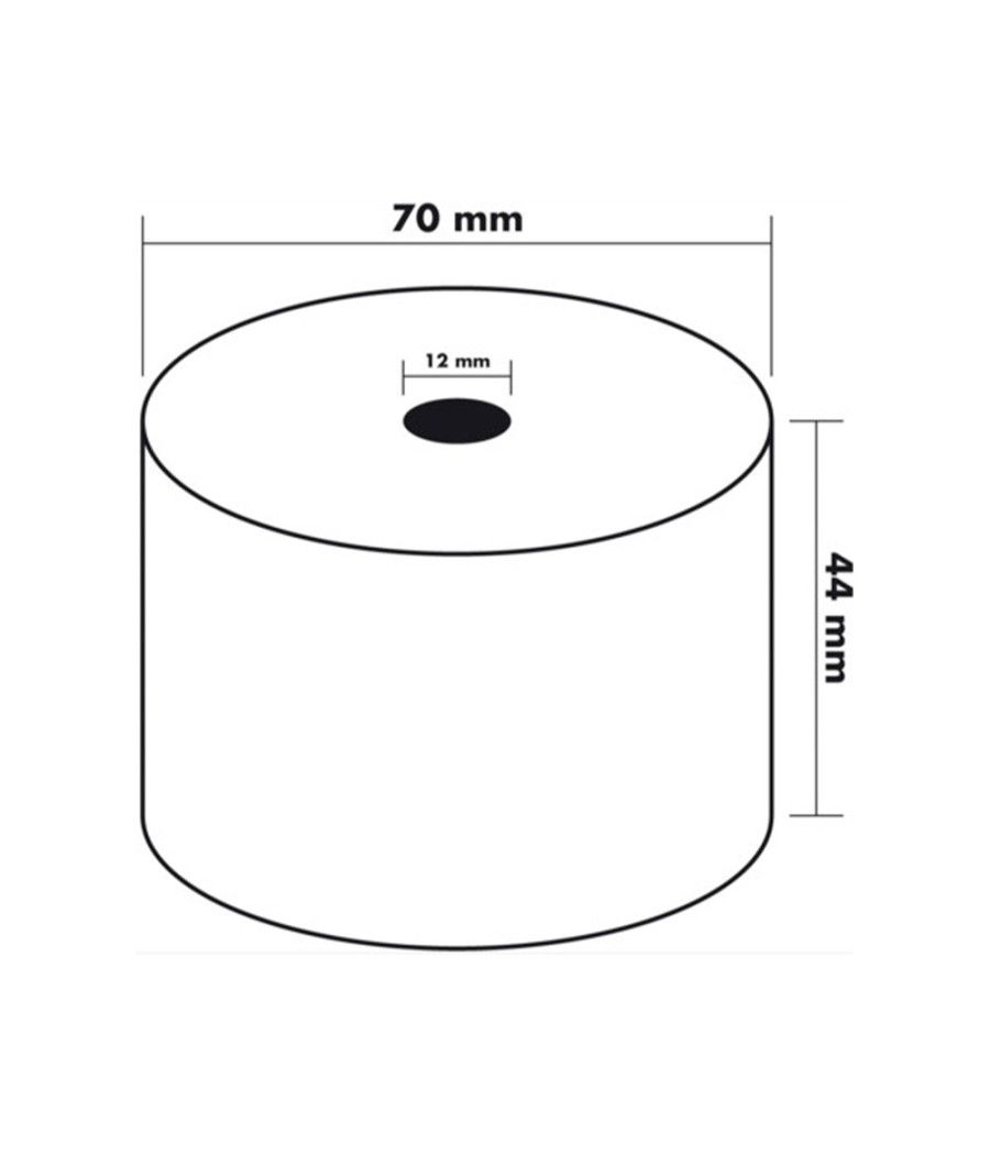 Rollo sumadora q-connect electro 44 mm ancho x 70 mm diametro sin bisfenol a PACK 10 UNIDADES - Imagen 6