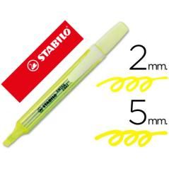 Rotulador stabilo marcador fluorescente swing cool amarillo PACK 10 UNIDADES