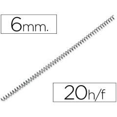 Espiral metélico yosan negro paso 64 5:1 6 mm calibre 1,00 mm PACK 200 UNIDADES - Imagen 2