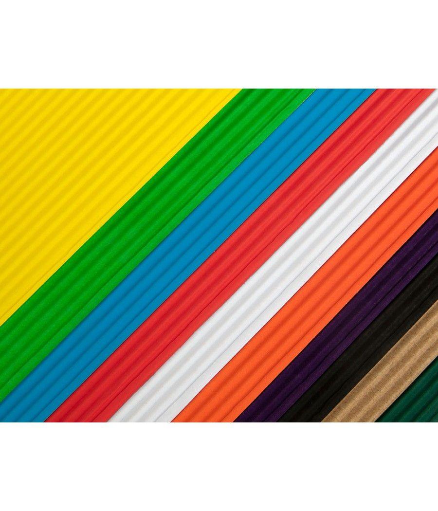 Bloc trabajos manuales liderpapel cartón ondulado 240x315mm 10 hojas colores surtidos PACK 10 UNIDADES - Imagen 7