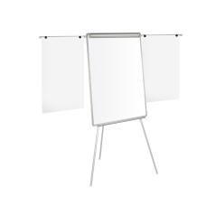 Pizarra blanca q-connect con tripode 90x70x195cm y brazos extensibles para conferencias superficie laminada - Imagen 4