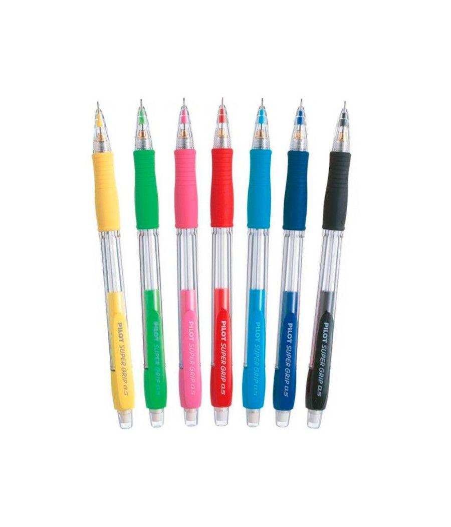 Portaminas pilot super grip azul 0,5 mm sujecion de caucho PACK 12 UNIDADES - Imagen 5