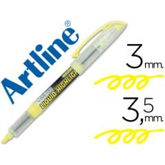 Rotulador artline fluorescente ek-640 amarillo -punta biselada PACK 12 UNIDADES