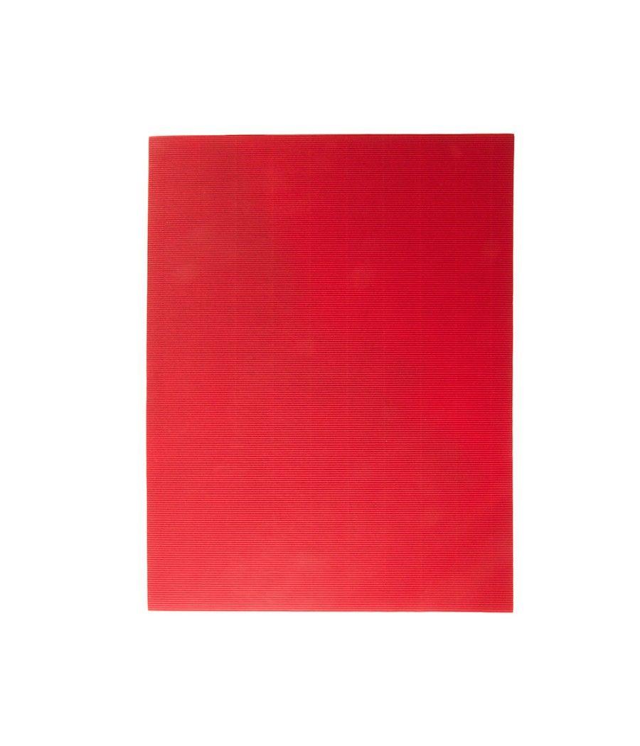 Cartón ondulado liderpapel 50 x 70cm 320g/m2 rojo PACK 10 UNIDADES - Imagen 3