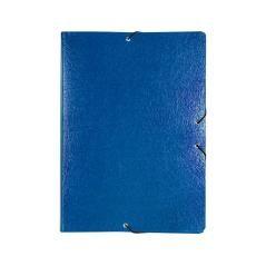 Carpeta proyectos liderpapel folio lomo 90mm cartón gofrado azul - Imagen 3