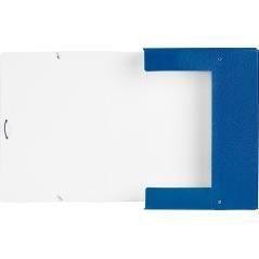 Carpeta proyectos liderpapel folio lomo 90mm cartón gofrado azul - Imagen 6