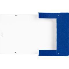 Carpeta proyectos liderpapel folio lomo 70mm cartón gofrado azul - Imagen 6