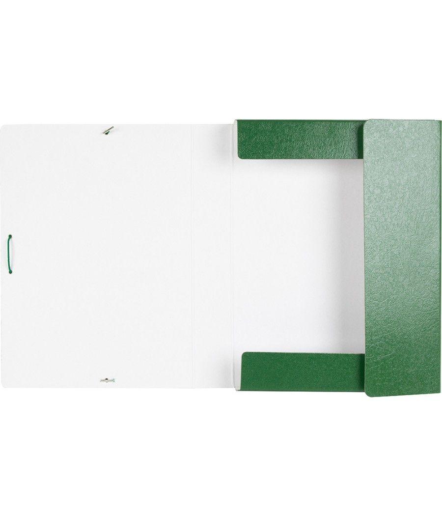 Carpeta proyectos liderpapel folio lomo 50mm cartón gofrado verde - Imagen 6