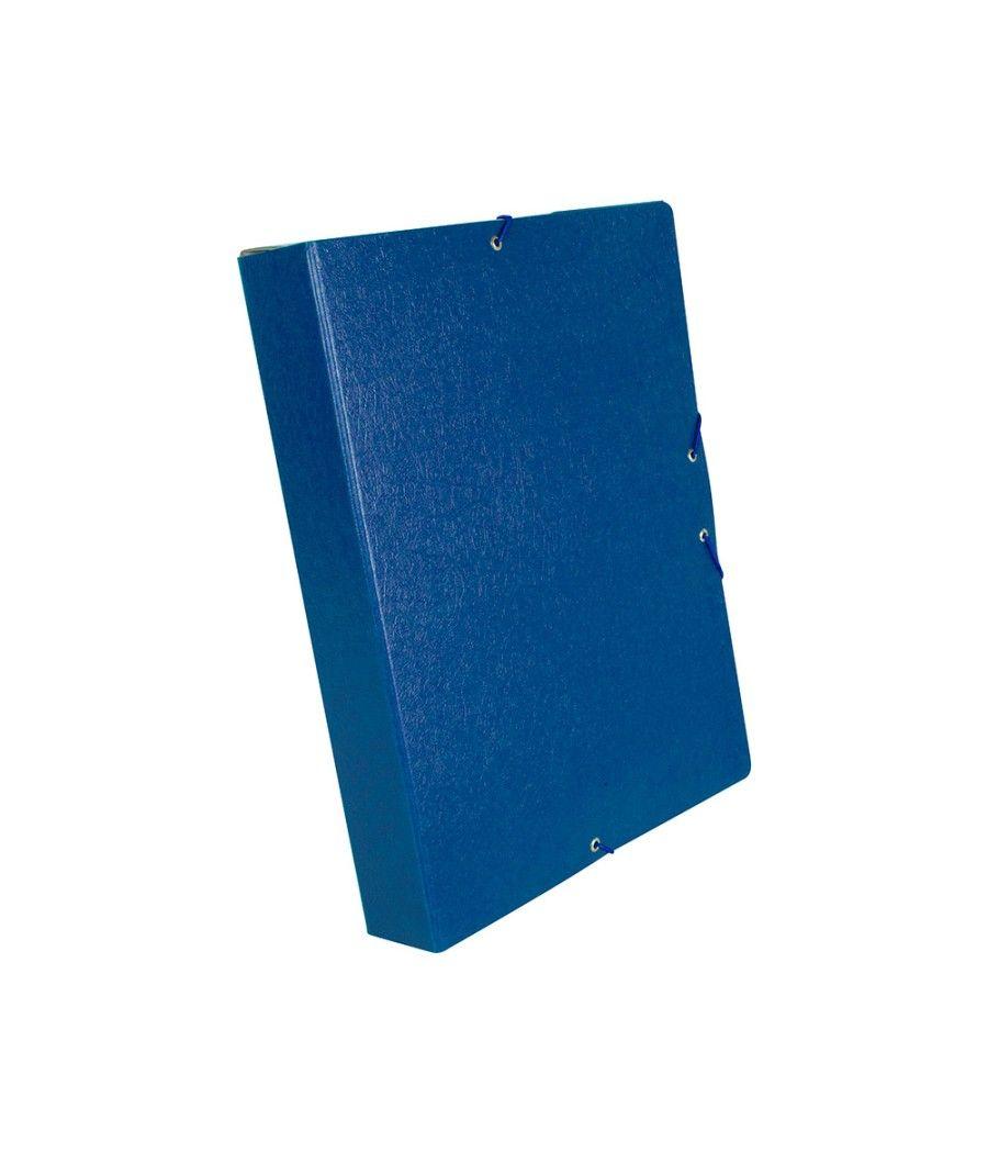 Carpeta proyectos liderpapel folio lomo 50mm cartón gofrado azul - Imagen 5