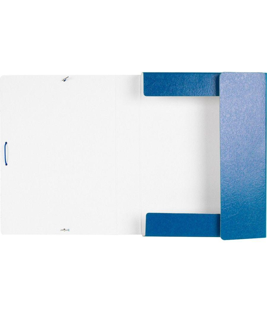 Carpeta proyectos liderpapel folio lomo 50mm cartón gofrado azul - Imagen 6