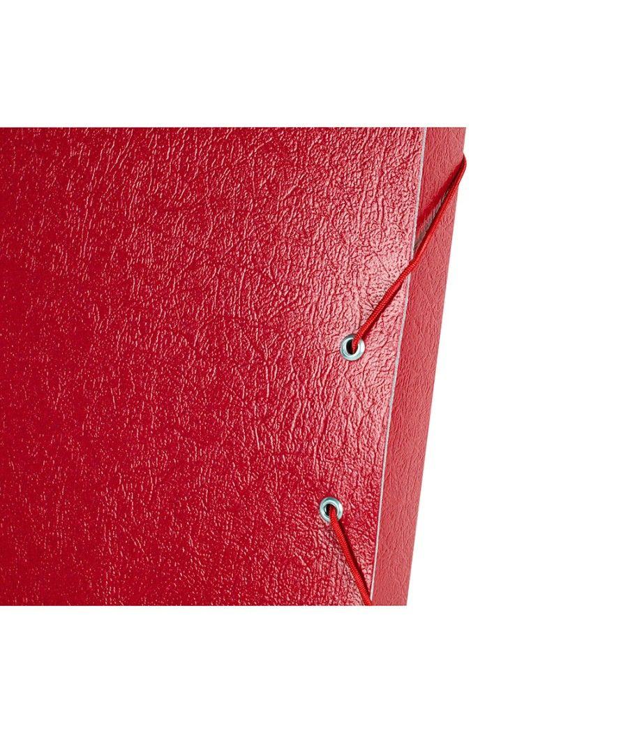 Carpeta proyectos liderpapel folio lomo 30mm cartón gofrado roja - Imagen 7