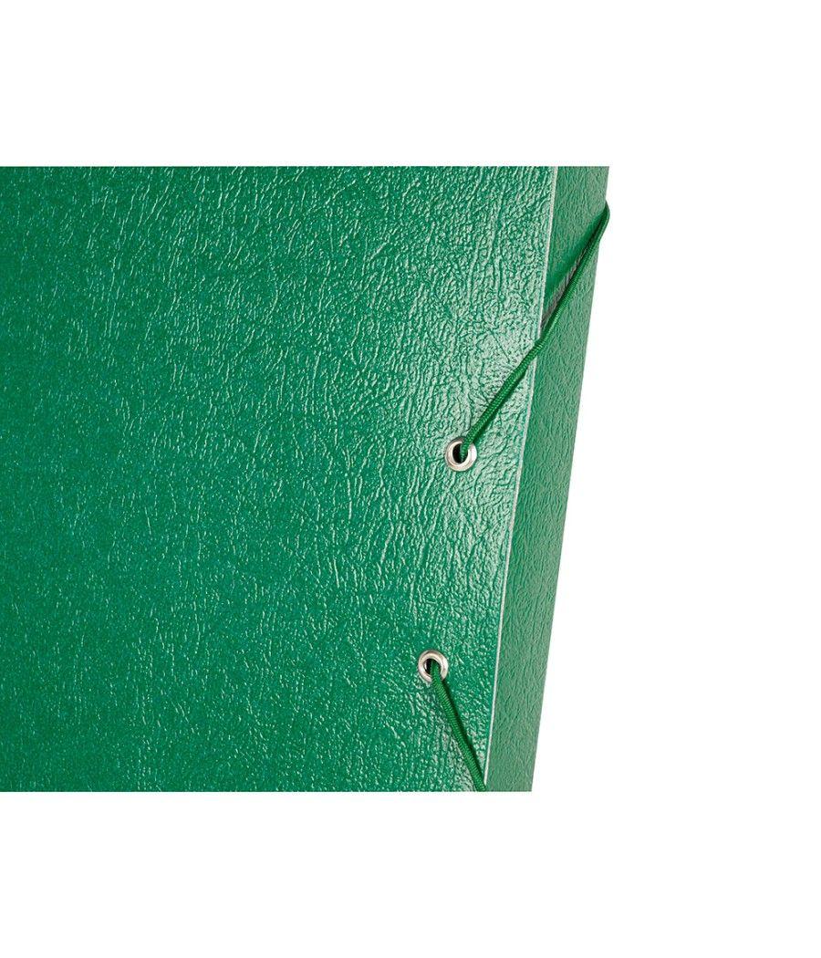 Carpeta proyectos liderpapel folio lomo 30mm cartón gofrado verde - Imagen 7