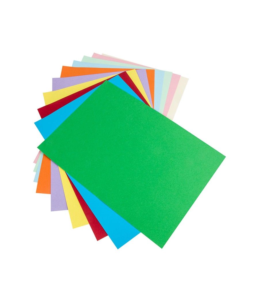 Cartulina liderpapel a4 180g/m2 10 colores surtidos paquete de 100 hojas - Imagen 6