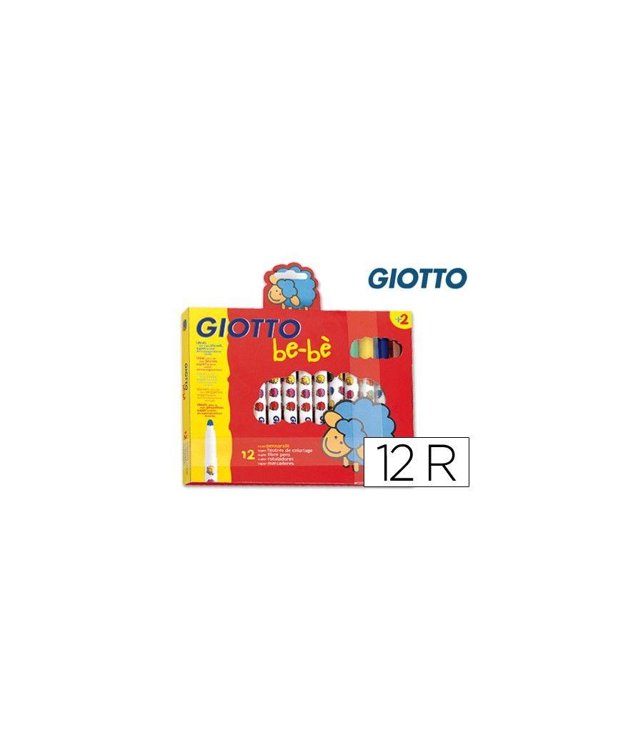 Rotulador giotto super bebe caja de 12 colores surtidos - Imagen 2