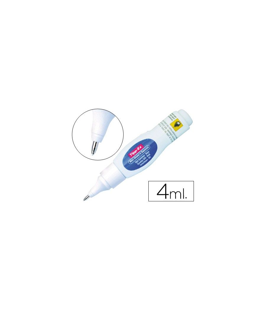 Corrector tipp-ex lápiz 4 ml shake'n squeeze mini con puntametálica - Imagen 2