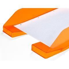 Bandeja sobremesa plástico q-connect naranja transparente240x70x340 mm PACK 6 UNIDADES - Imagen 5