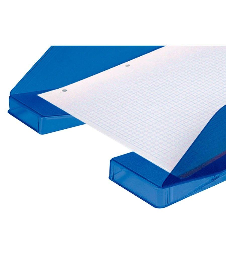 Bandeja sobremesa plástico q-connect azul transparente 240x70x340 mm PACK 6 UNIDADES - Imagen 5