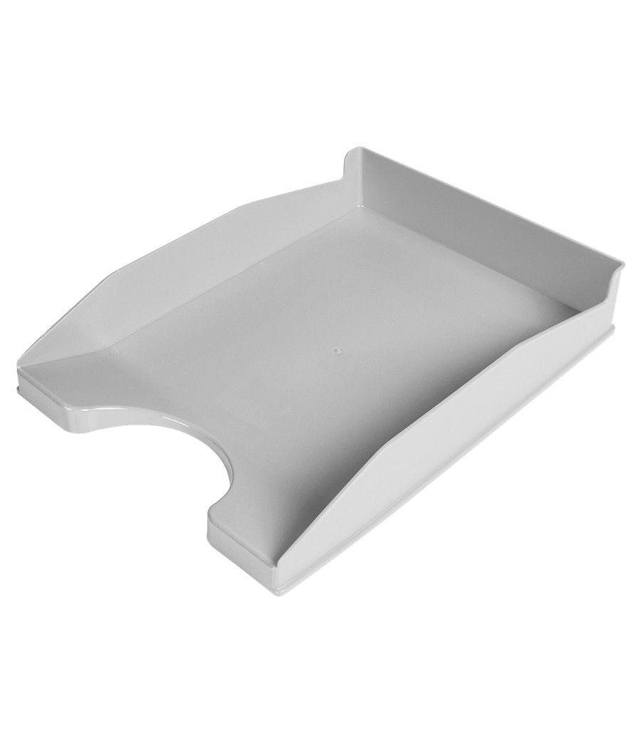 Bandeja sobremesa plástico q-connect gris opaco 240x70x340 mm PACK 6 UNIDADES - Imagen 2