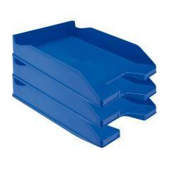 Bandeja sobremesa plástico q-connect azul opaco 240x70x340 mm PACK 6 UNIDADES - Imagen 3