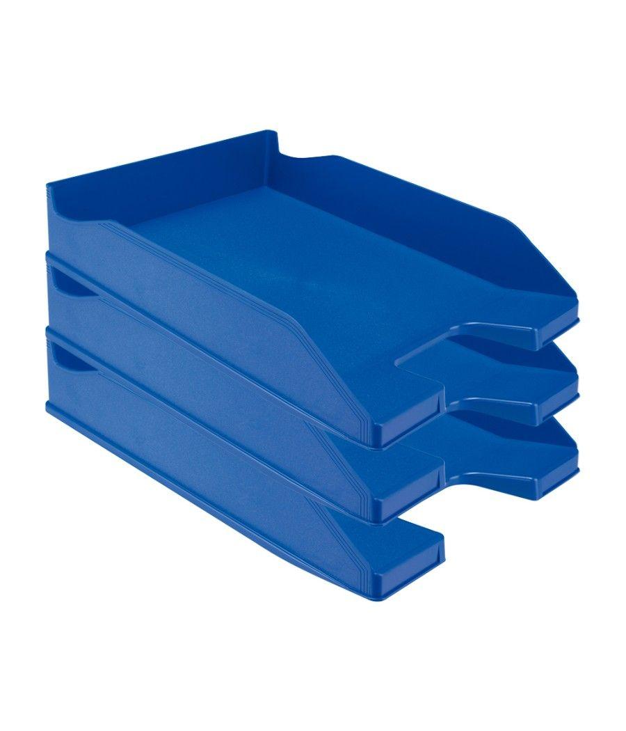 Bandeja sobremesa plástico q-connect azul opaco 240x70x340 mm PACK 6 UNIDADES - Imagen 3