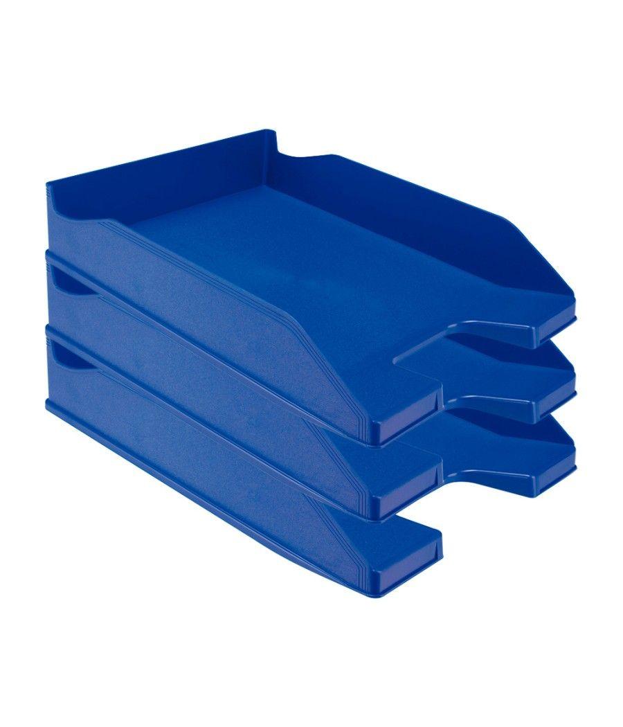 Bandeja sobremesa plástico q-connect azul opaco 240x70x340 mm PACK 6 UNIDADES - Imagen 7