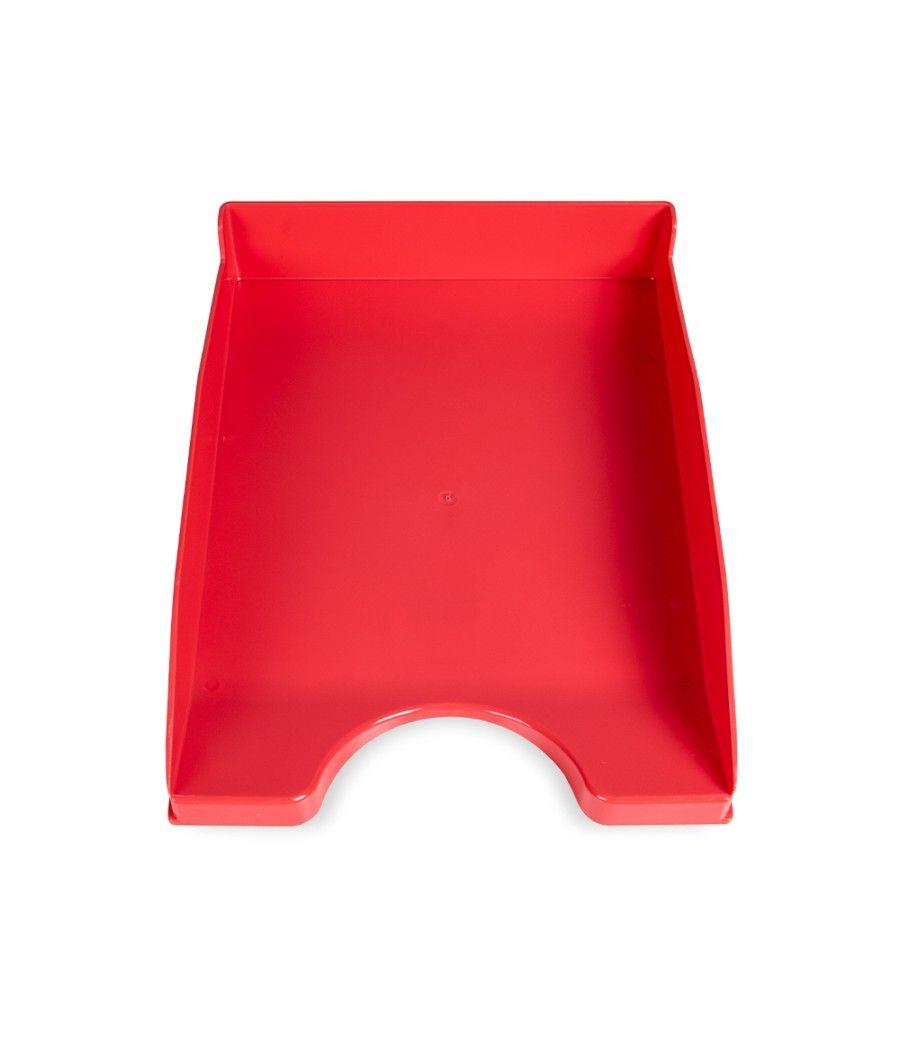 Bandeja sobremesa plástico q-connect rojo opaco 240x70x340 mm PACK 6 UNIDADES - Imagen 4