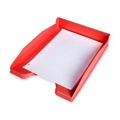 Bandeja sobremesa plástico q-connect rojo opaco 240x70x340 mm PACK 6 UNIDADES - Imagen 5