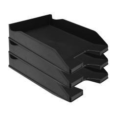 Bandeja sobremesa plástico q-connect negro opaco 240x70x340 mm PACK 6 UNIDADES - Imagen 7