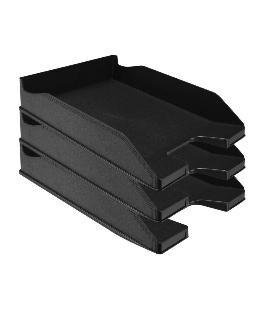 Bandeja sobremesa plástico q-connect negro opaco 240x70x340 mm PACK 6 UNIDADES - Imagen 7