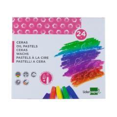 Lápices cera blanda liderpapel caja de 24 colores - Imagen 3