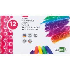 Lápices cera blanda liderpapel caja de 12 colores - Imagen 3