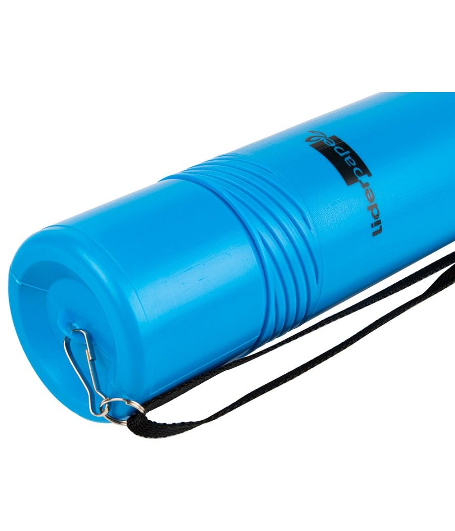 Portaplanos plástico liderpapel diametro 6 cm extensible hasta 80 azul - Imagen 6