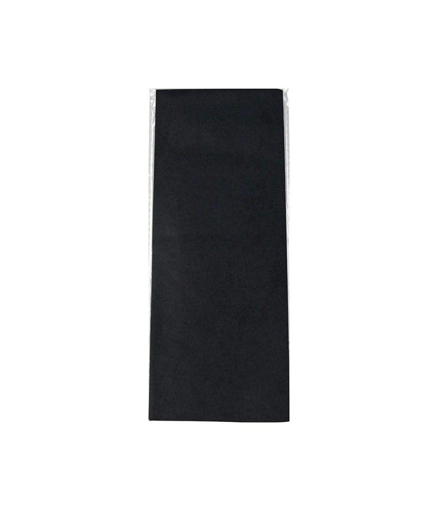 Papel seda liderpapel 52x76cm 18g/m2 bolsa de 5 hojas negro - Imagen 4