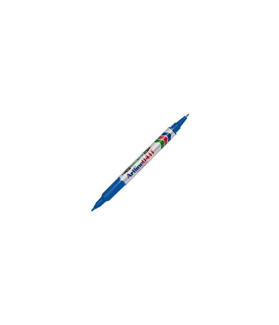 Rotulador artline marcador permanente ek-041t azul -doble punta 0.4 y 1.0 mm PACK 12 UNIDADES - Imagen 2