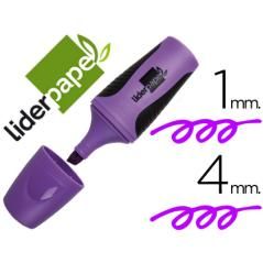 Rotulador liderpapel mini fluorescente violeta PACK 12 UNIDADES