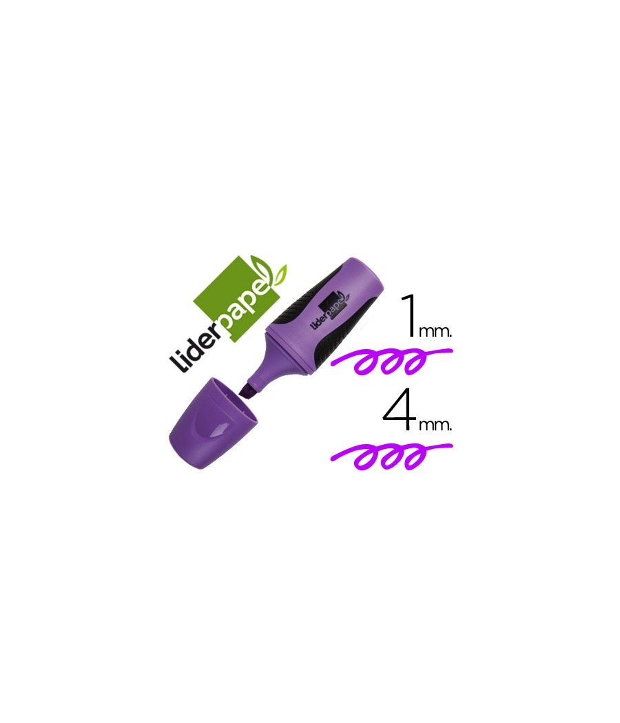 Rotulador liderpapel mini fluorescente violeta PACK 12 UNIDADES - Imagen 2